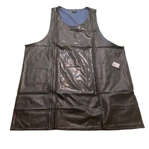 Studio Cove Faux Leather Tank Top, Black, XXL, NWT, $50